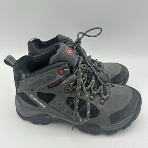 Wenger Womens size 7 WU9008.09 Grey/Black Hiking Boots Swiss Army